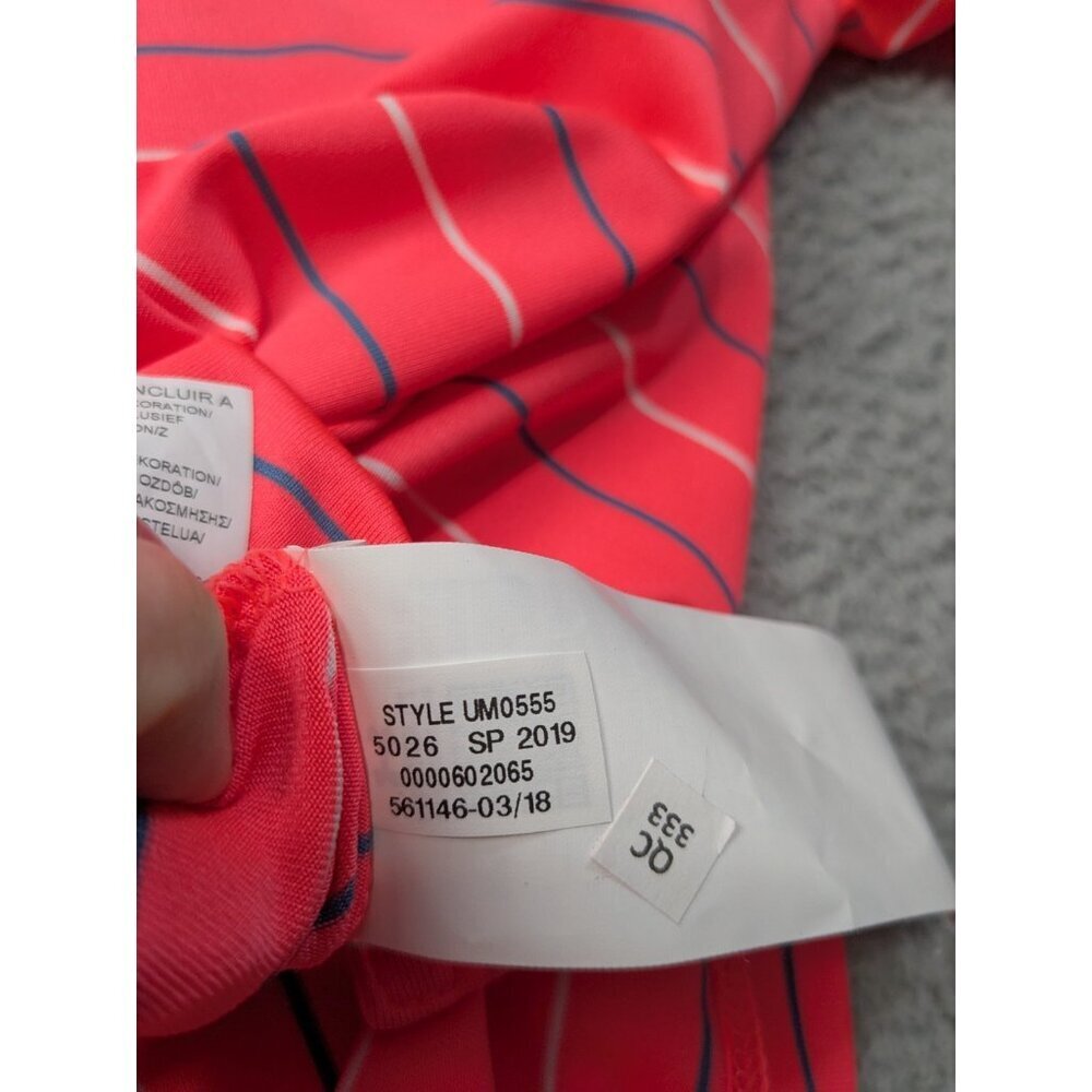 Under Armour Polo Shirt Mens Medium Performance Stripe 2.0 Golf Stretch - Picture 9 of 16